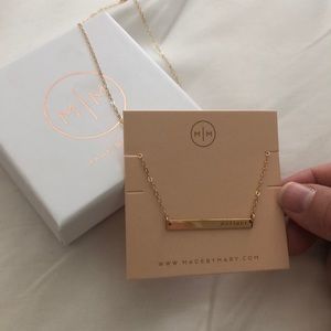 Made By Mary bar necklace BRAND NEW